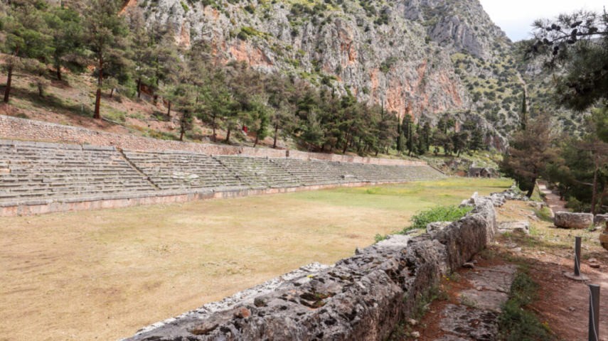 ancient stadium of delphi