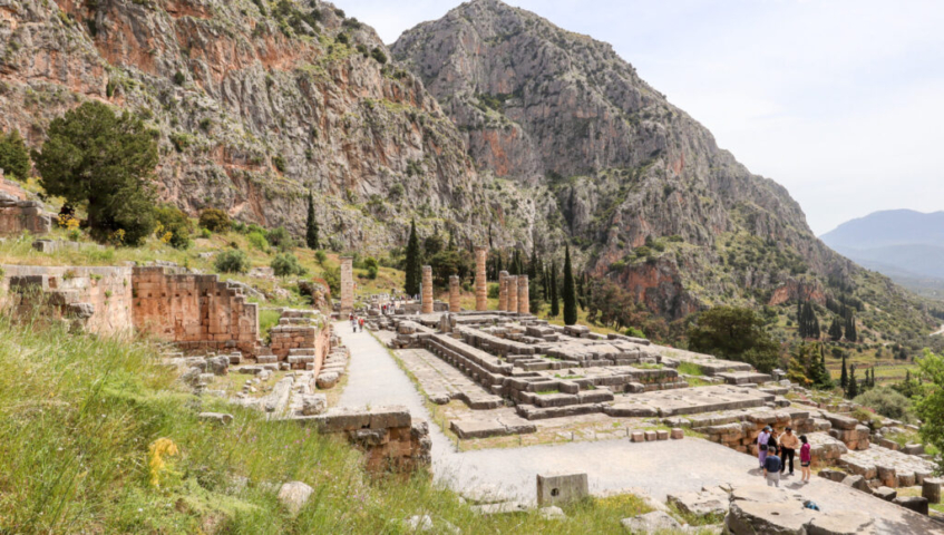 ancient stadium of delphi