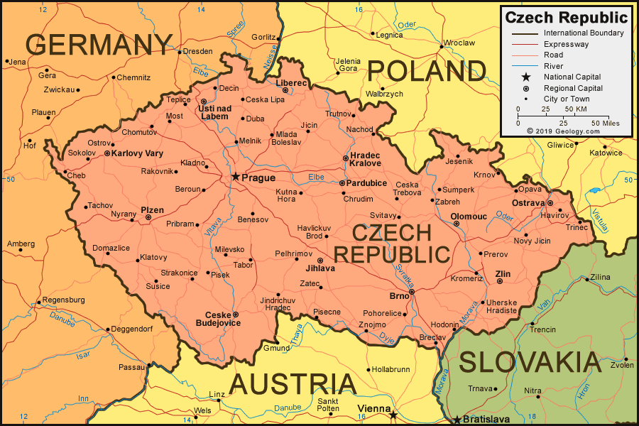 Czech Republic map