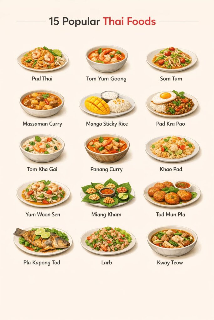 15 popular Thai Foods