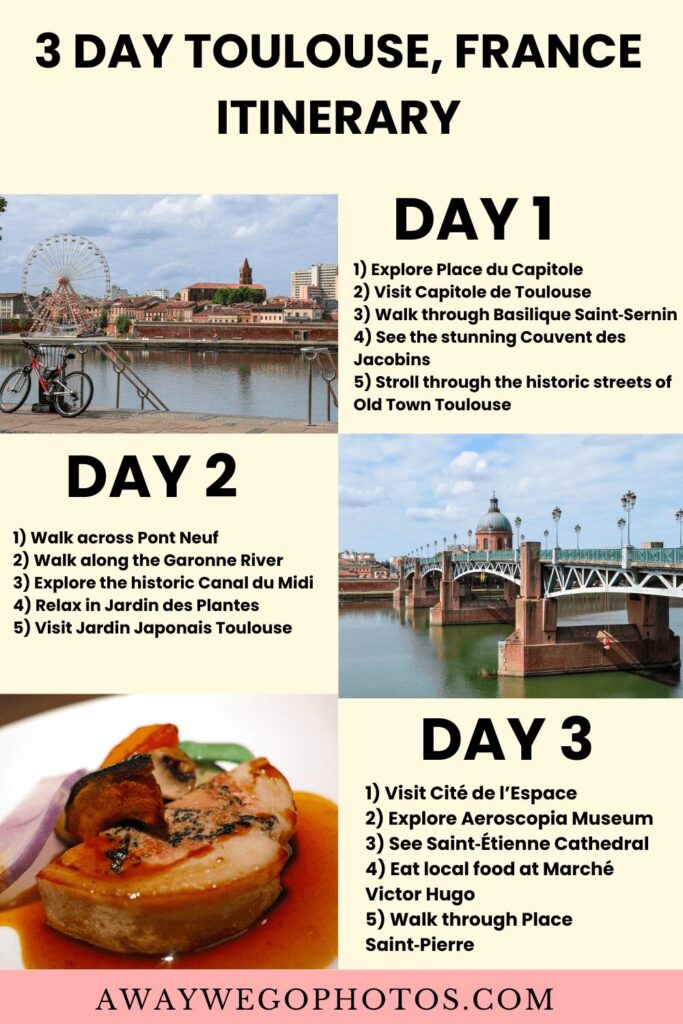 3-Day Itinerary for Toulouse, France