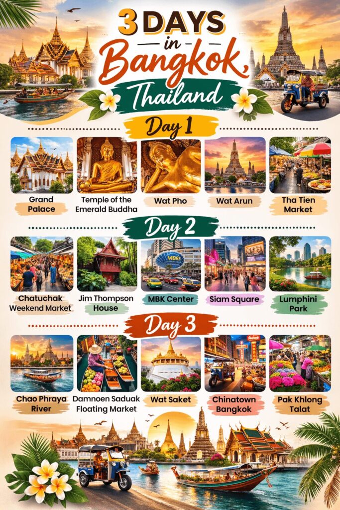 3 Days in Bangkok, Thailand Itinerary