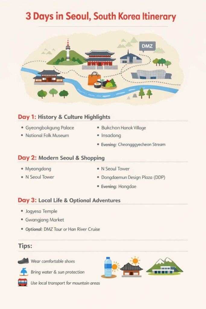 3 days in Seoul, South Korea