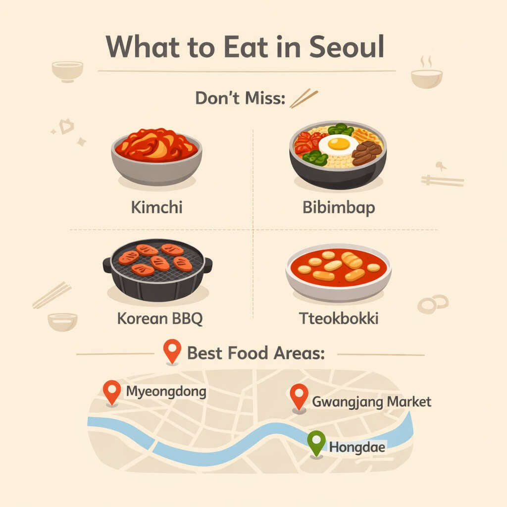 What to eat in Seoul South Korea