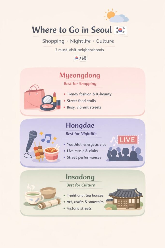 Where to go Seoul, South Korea