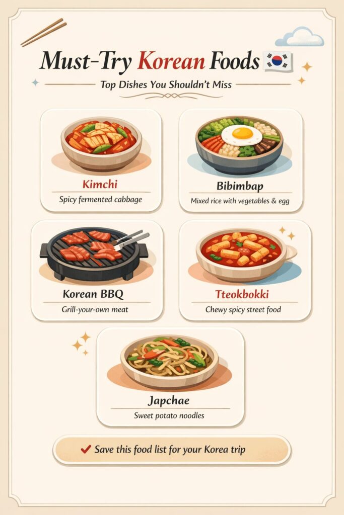 Must Try Korean Foods