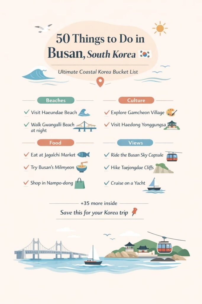 50 things to do in Busan