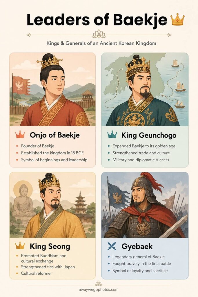 Baekje leaders