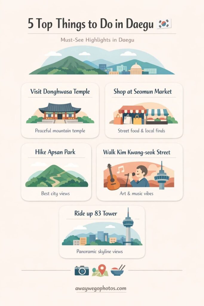 5 Top Things to do in Daegu, South Korea