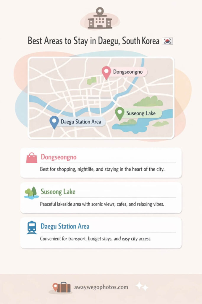 Best areas to stay in Daegu, South Korea