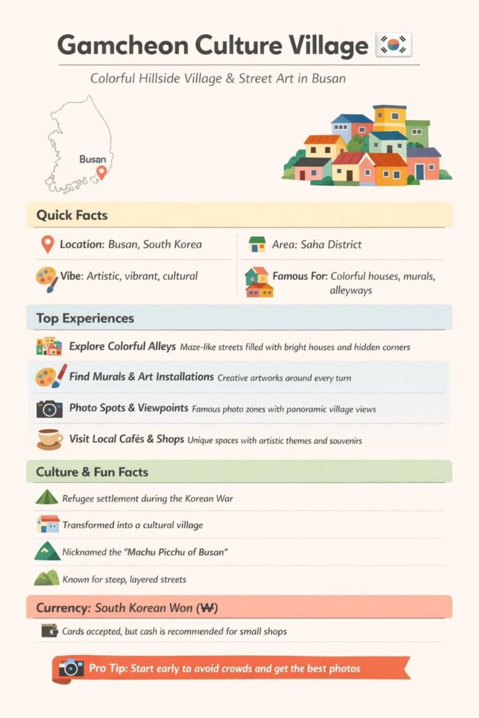 Gamcheon Culture Village highlights in Busan (