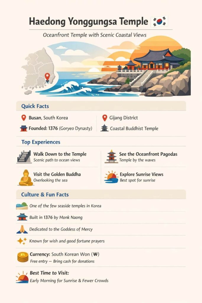 Haedong Yonggungsa Temple by the sea (