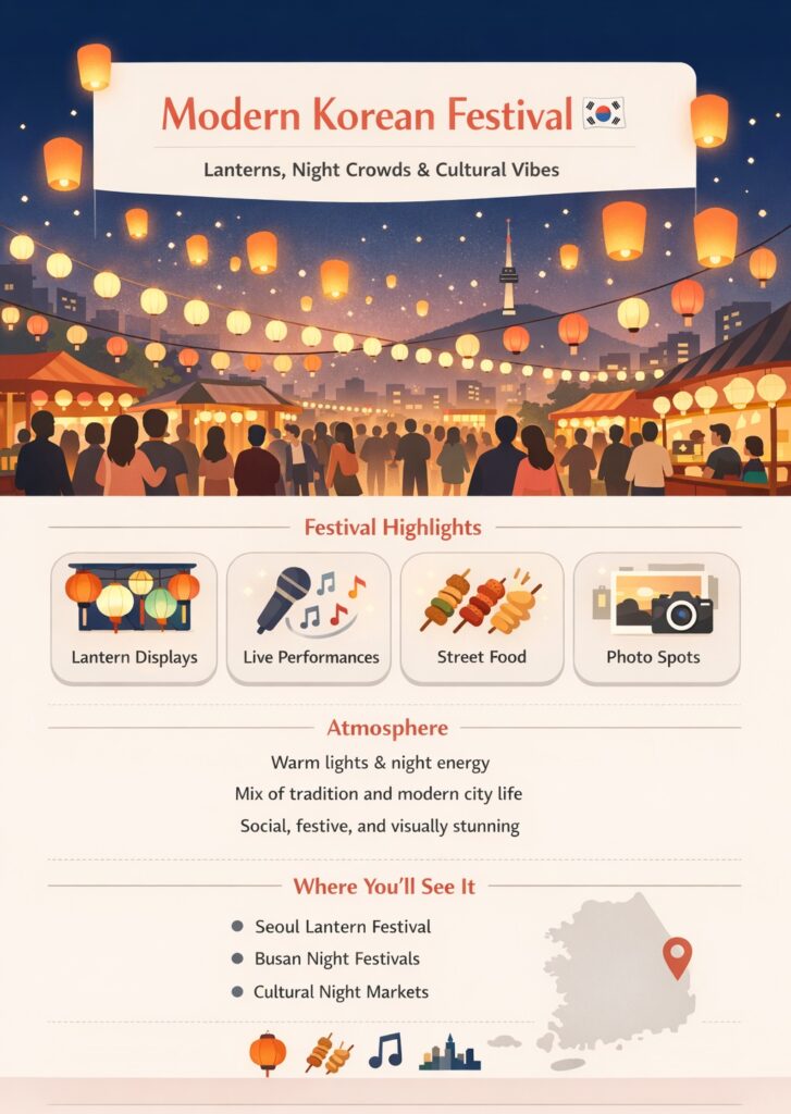 Night festival during Jeongwol Daeboreum in Seoul