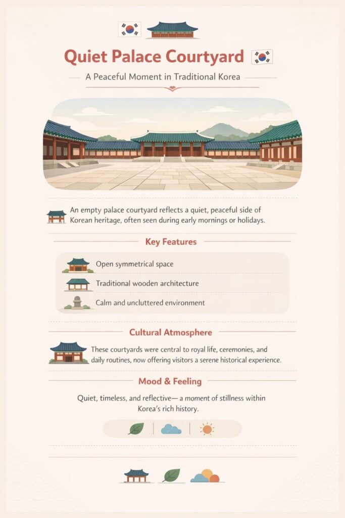 Serene Korean palace courtyard