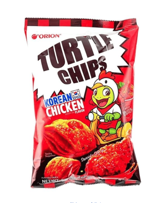 Orion Turtle Chips Korean snack from Amazon