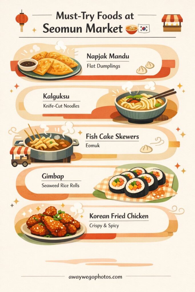 Must-Try Foods at Seomun Market