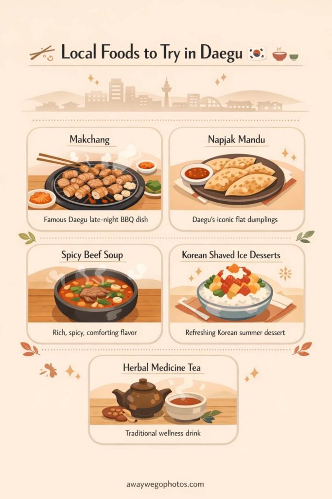 Local Foods to Try in Daegu