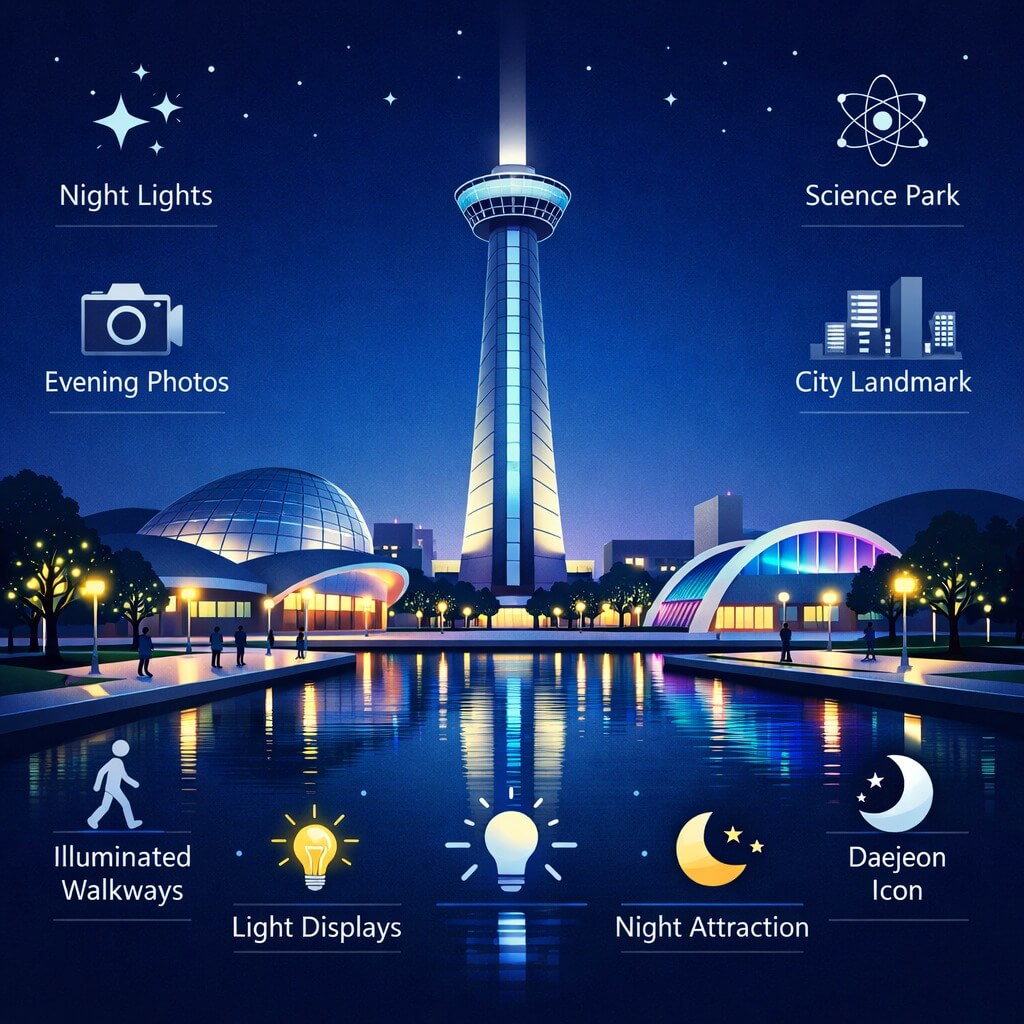 Expo Science Park at Night