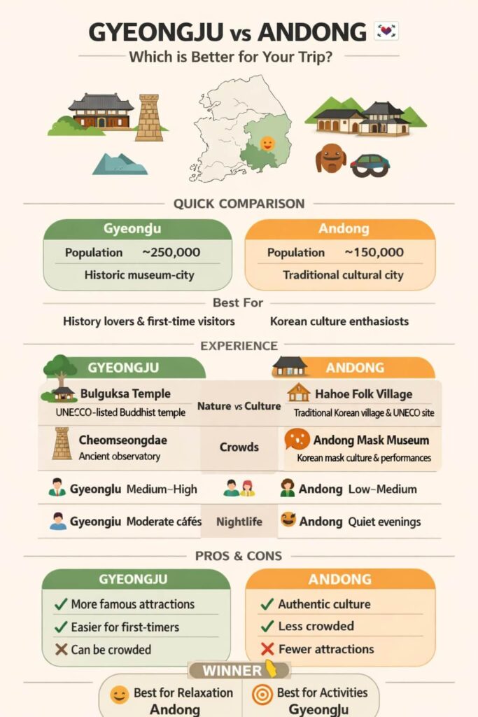 Gyeongju vs Andong
