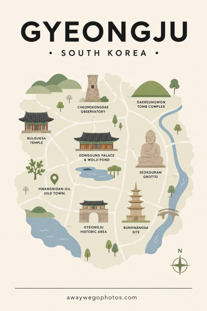 Gyeongju, South Korea Map