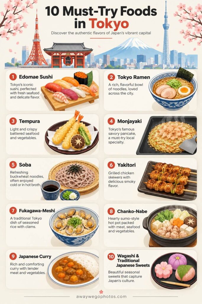 10 Must-Try Foods in Tokyo